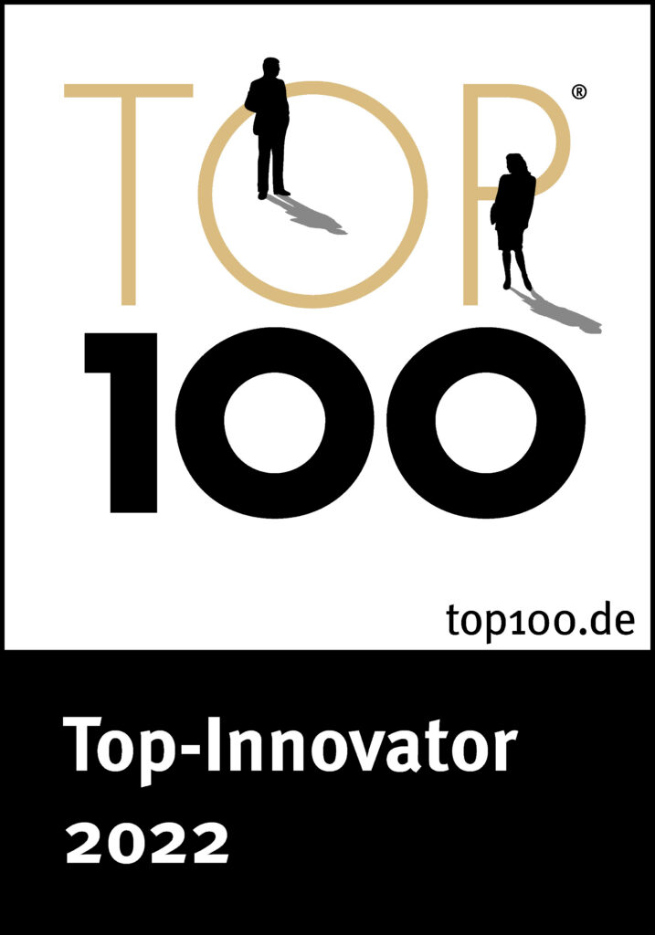 TOP 100 Top-Innovator 2022 Siegel – Auszeichnung für innovative mittelständische Unternehmen in Deutschland